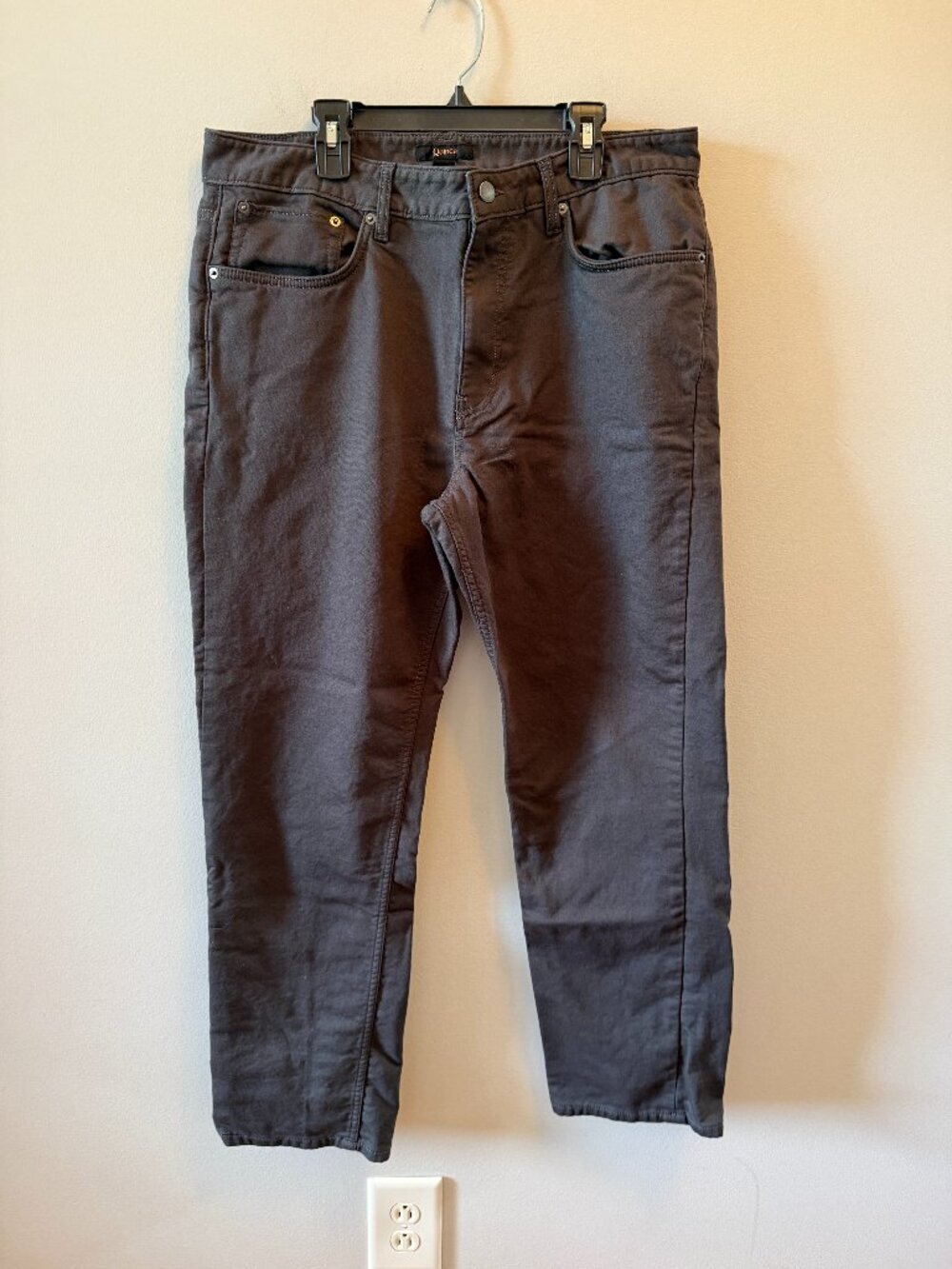 Quince Comfort Stretch Traveler 5-Pocket Pants Gray Men's 34x30 Performance Pant